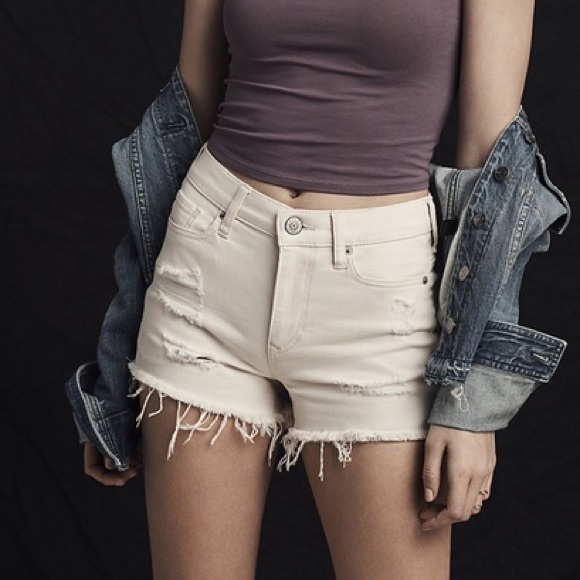 Express Pants - New w tags Express high waisted distressed shorts